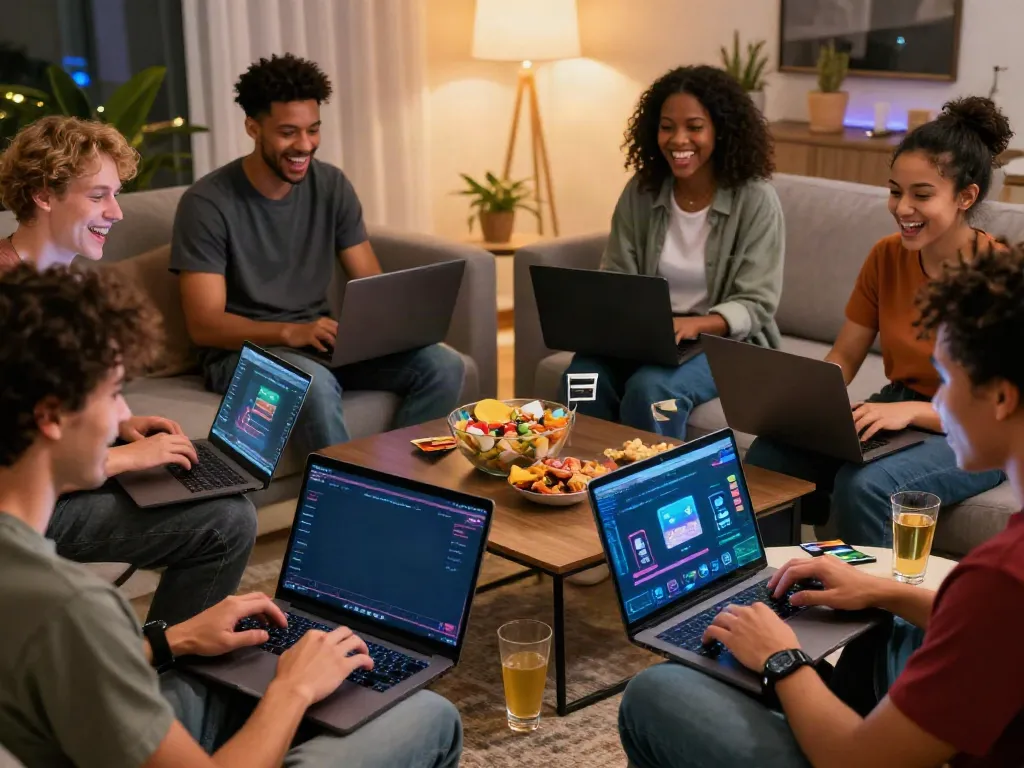 Engaged players exploring credit card casinos UK from their living room.