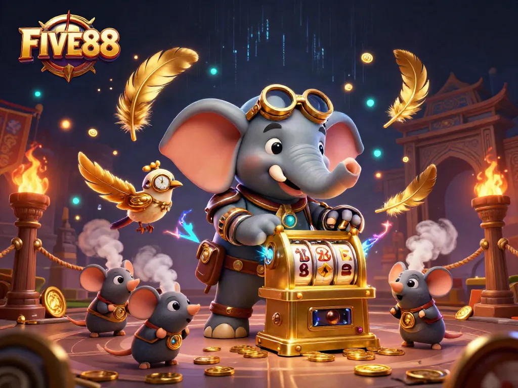Engage in thrilling gameplay at FIVE88 with dynamic slot machines and enchanting characters.